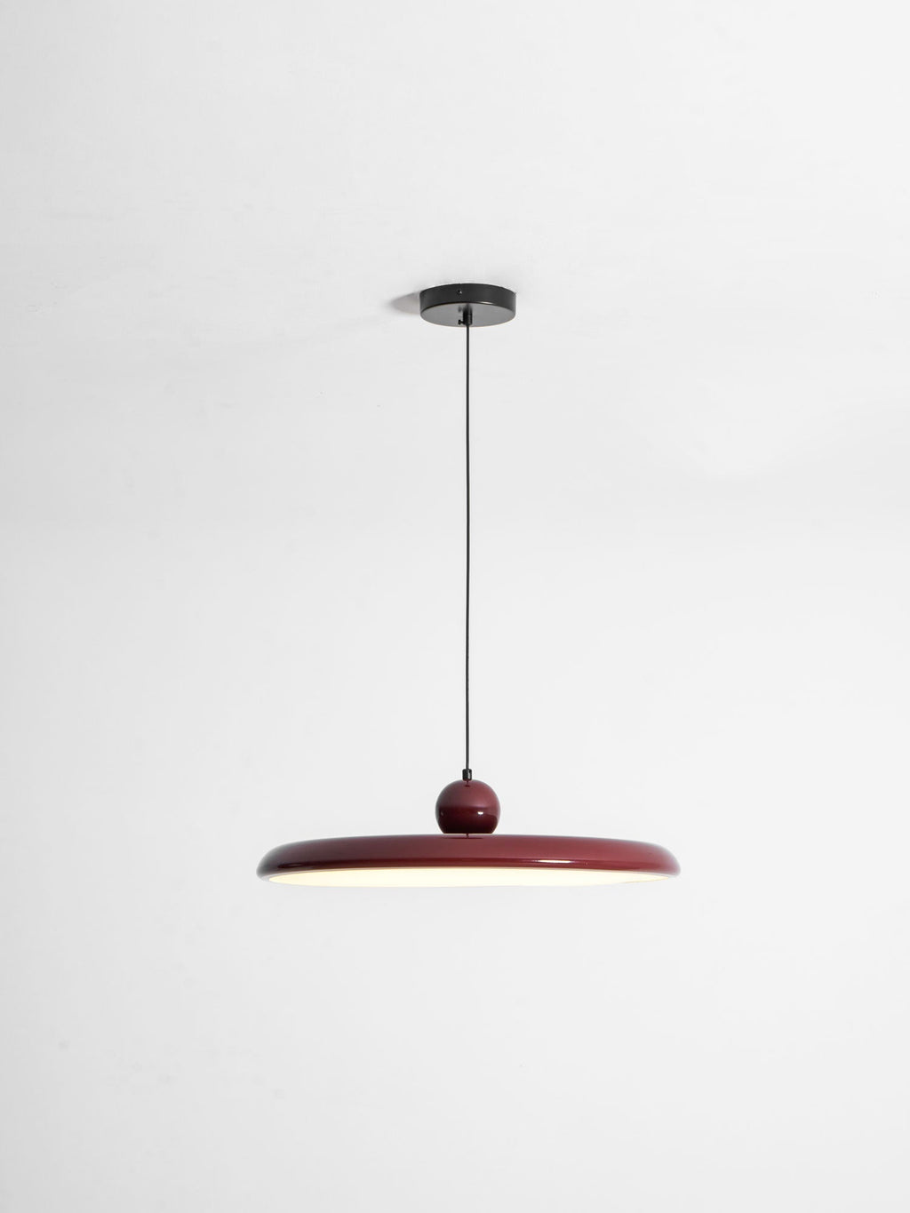 Lámpara colgante redonda LED Lola – Metal y acrílico, regulable, Ø30/40/50cm