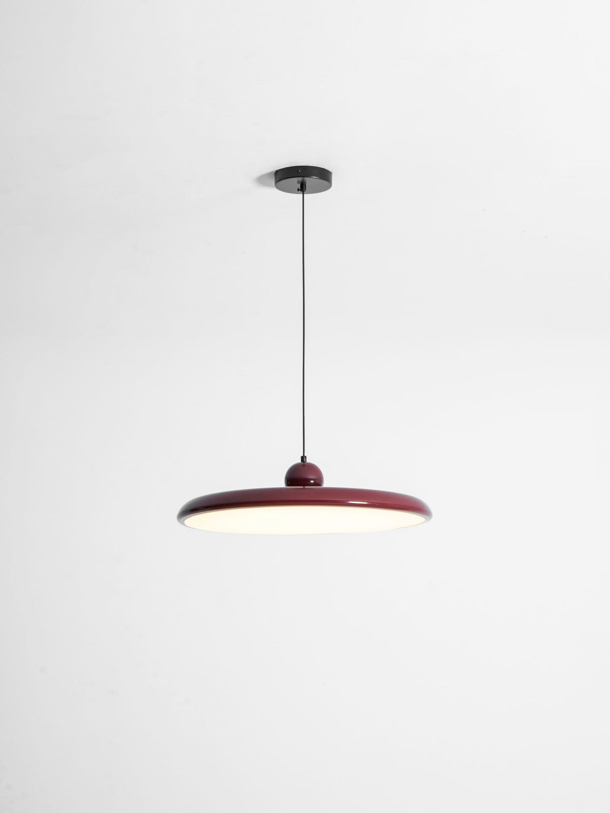 Lámpara colgante redonda LED Lola – Metal y acrílico, regulable, Ø30/40/50cm