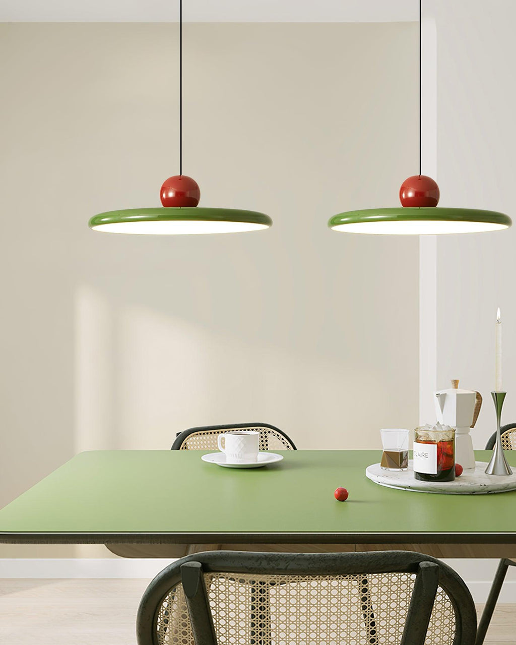 Lámpara colgante redonda LED Lola – Metal y acrílico, regulable, Ø30/40/50cm
