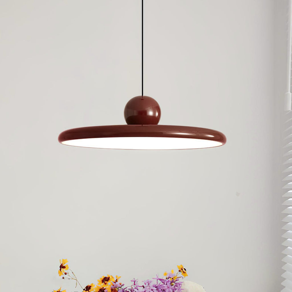Lámpara colgante redonda LED Lola – Metal y acrílico, regulable, Ø30/40/50cm