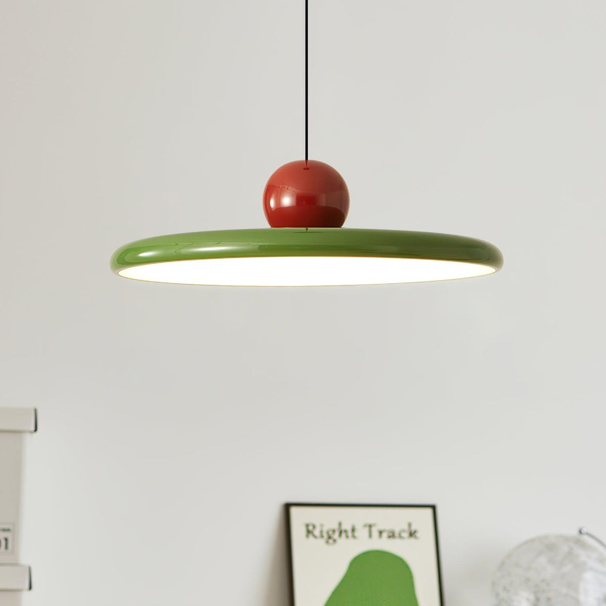 Lámpara colgante redonda LED Lola – Metal y acrílico, regulable, Ø30/40/50cm