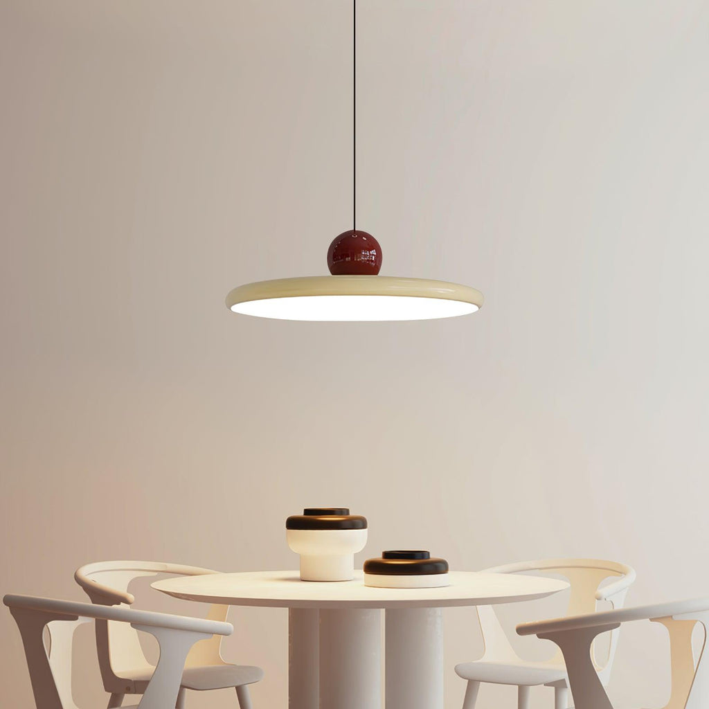 Lámpara colgante redonda LED Lola – Metal y acrílico, regulable, Ø30/40/50cm