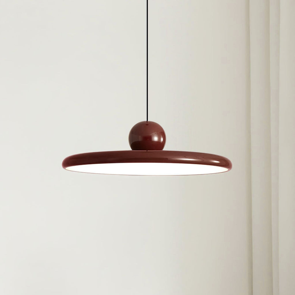 Lámpara colgante redonda LED Lola – Metal y acrílico, regulable, Ø30/40/50cm