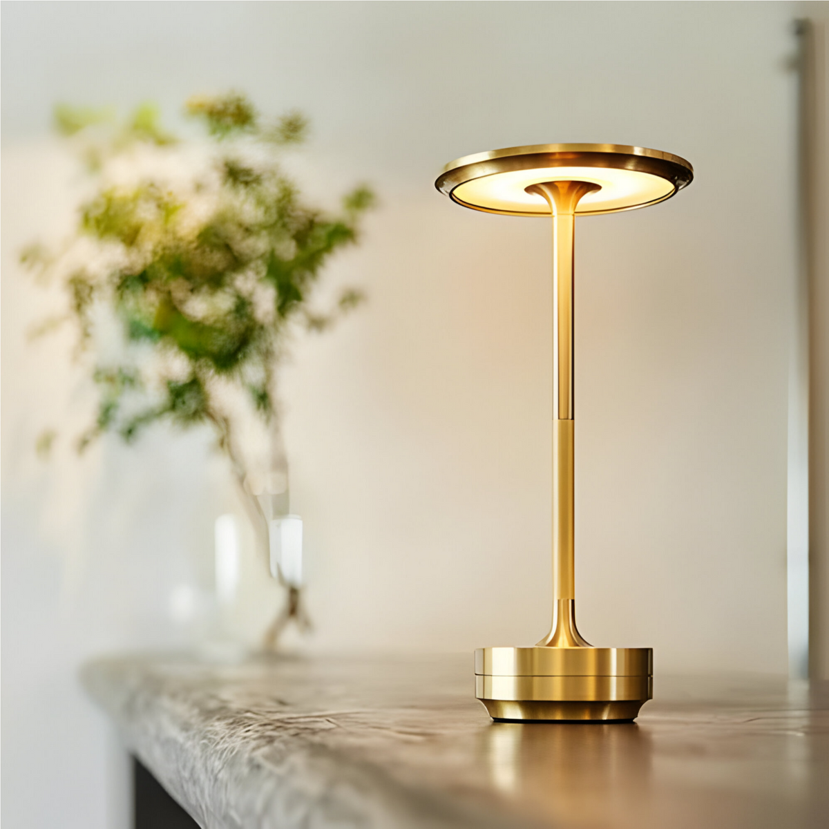 Kabellose dimmbare LED-Touchlampe — Gold/Schwarz/Silber