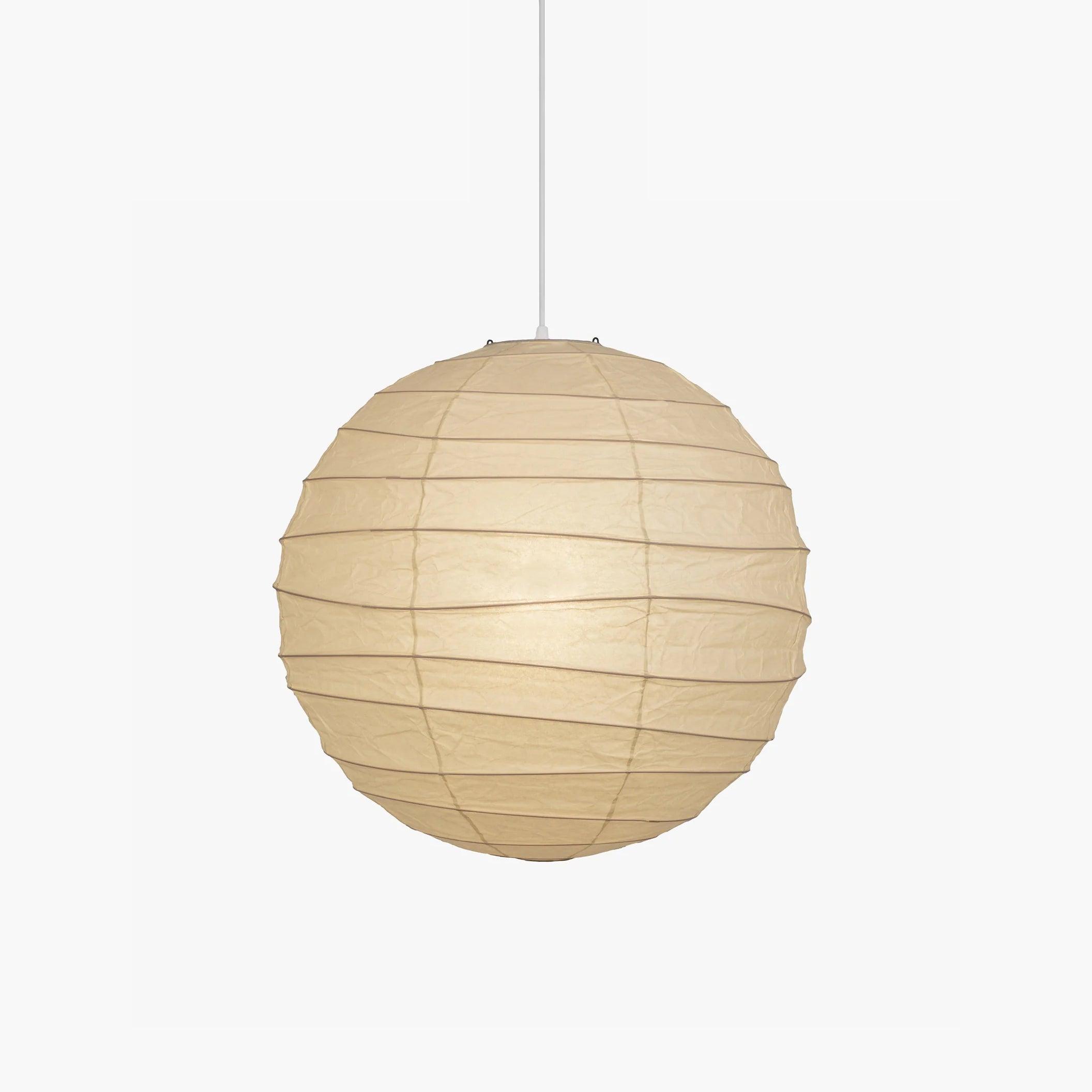 Spherical Rice Paper Pendant Ceiling Light