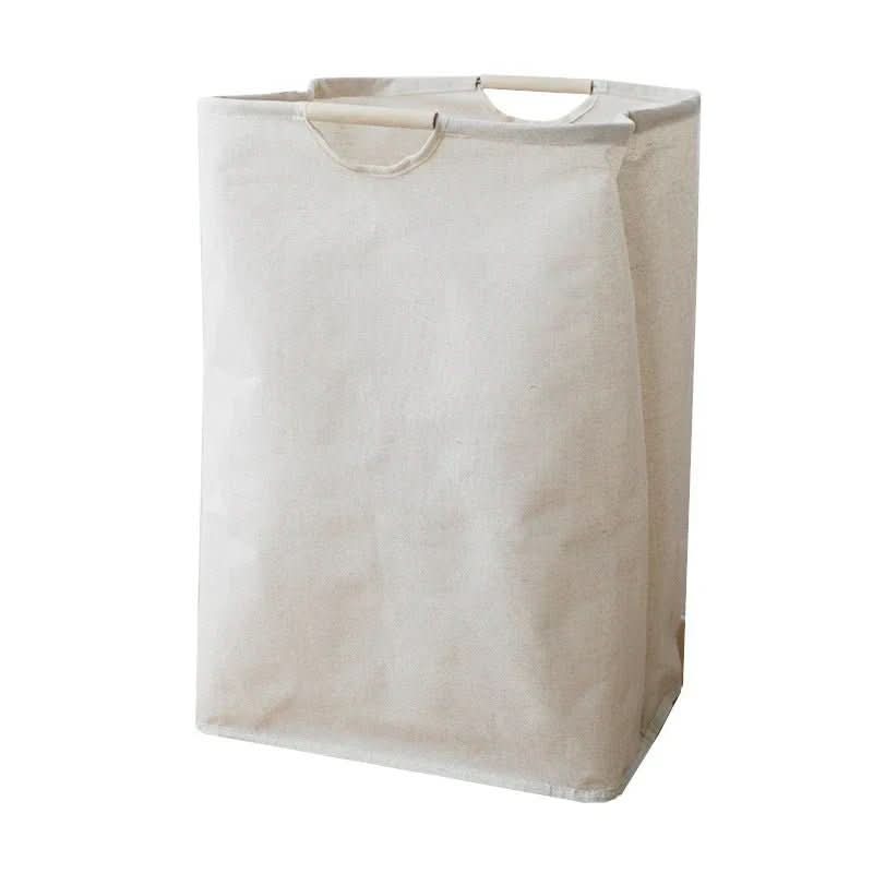AeroNest Cotton Linen Laundry Basket — Minimalist Lines, Clean Design