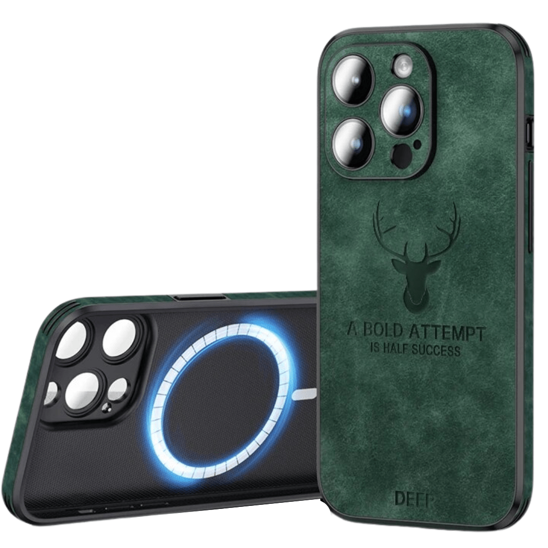 AureateGuard Premium Leather iPhone Case — Shock Resistant, Slim Profile