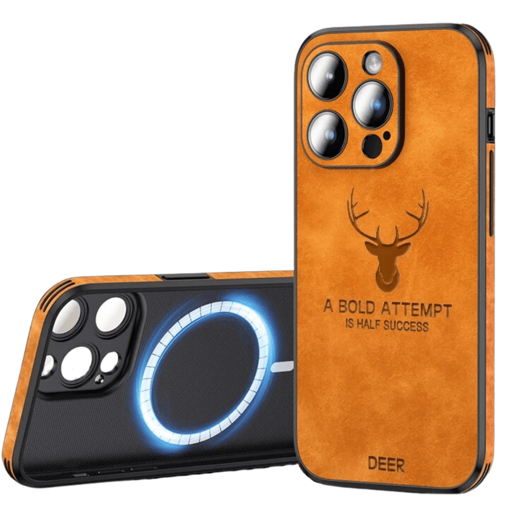 AureateGuard Premium Leather iPhone Case — Shock Resistant, Slim Profile