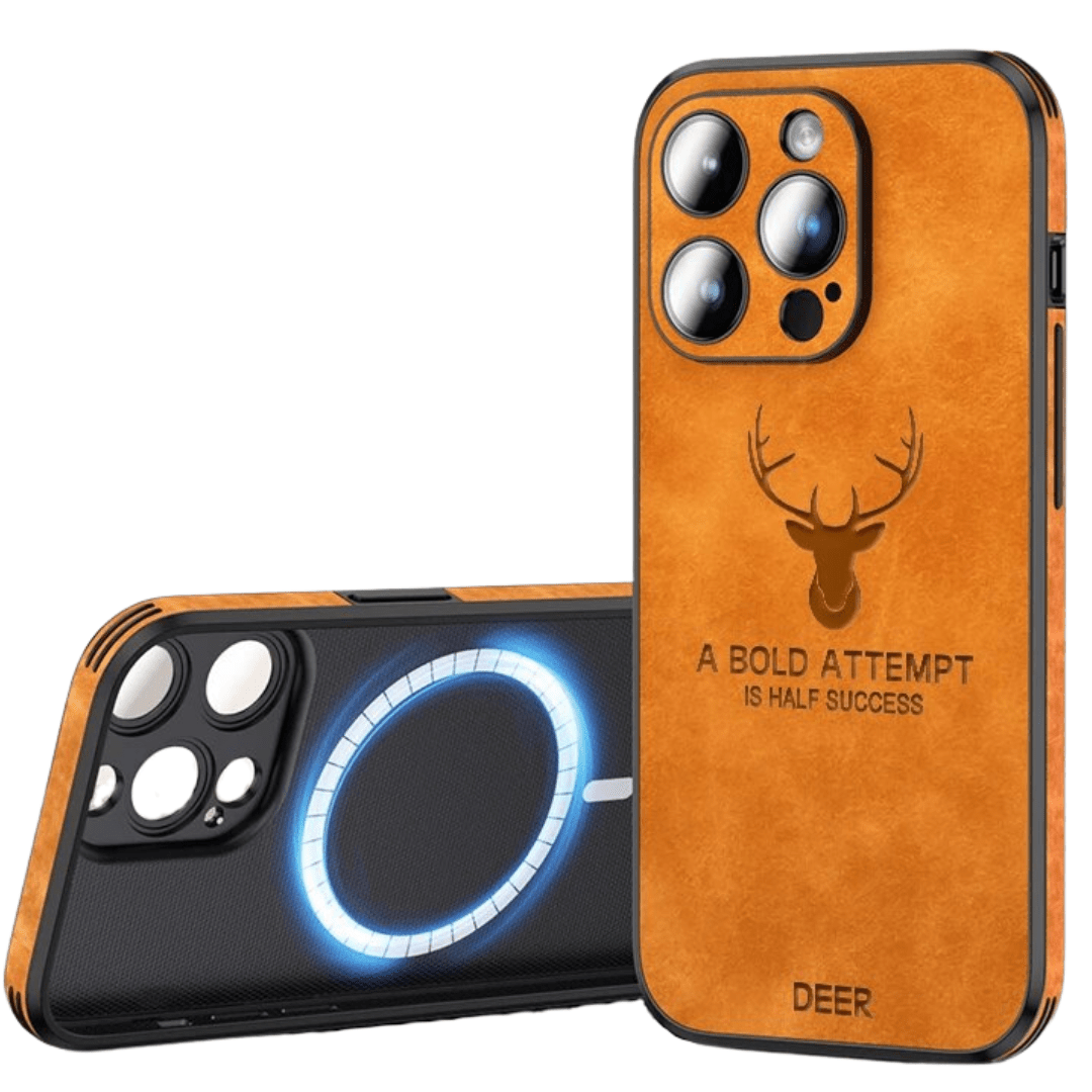 AureateGuard Premium Leather iPhone Case — Shock Resistant, Slim Profile