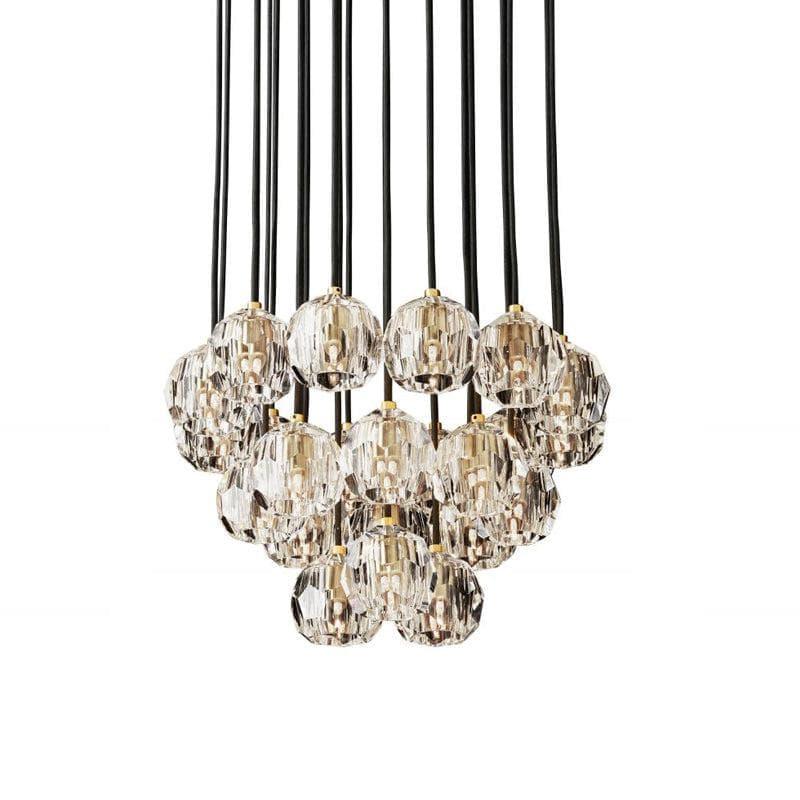 Luxury Faceted Crystal Cluster Chandelier | wildoxy