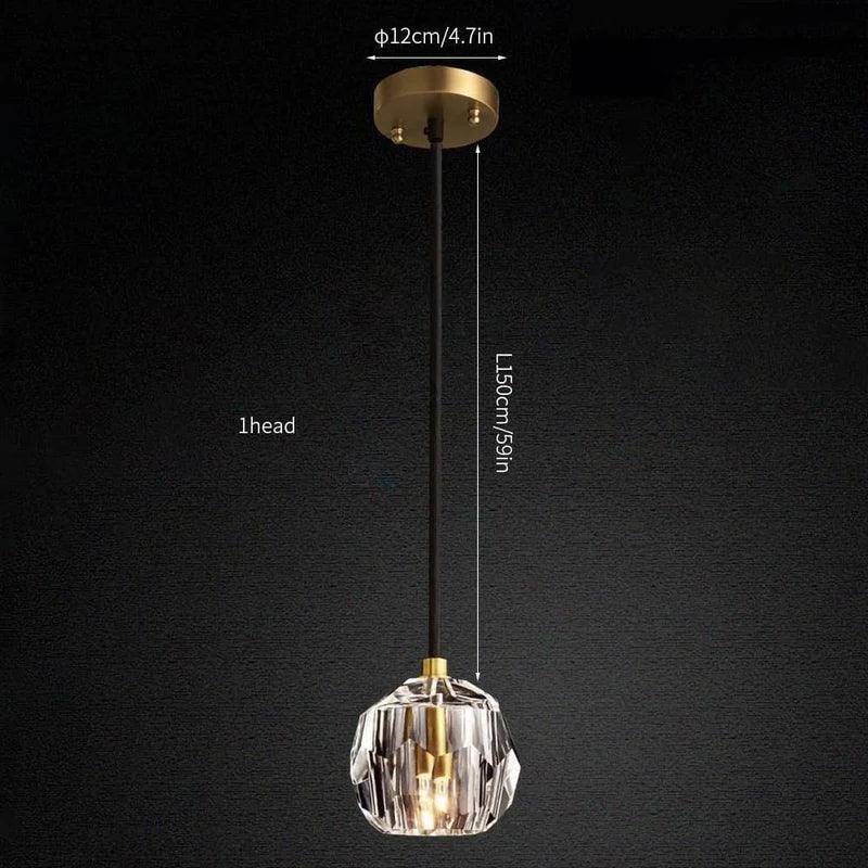 Luxury Faceted Crystal Cluster Chandelier | wildoxy