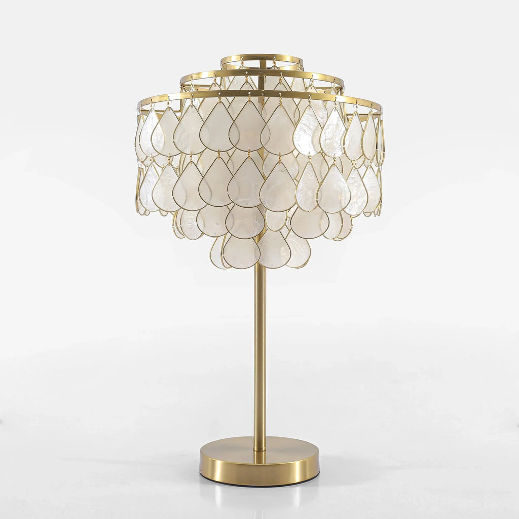 Teardrops Capiz Table Lamp | wildoxy