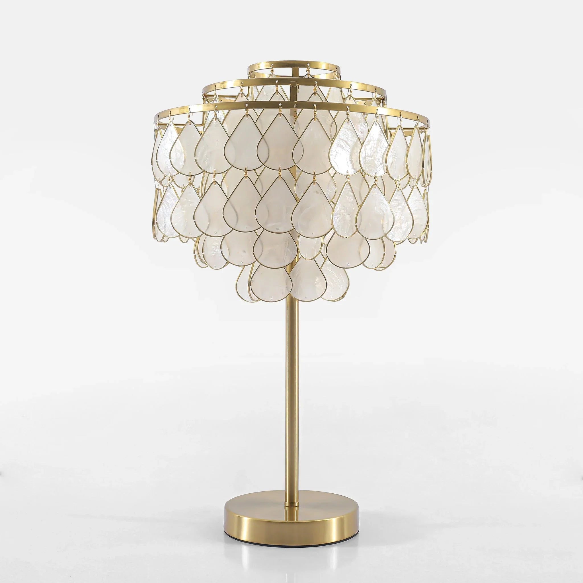 Teardrops Capiz Table Lamp | wildoxy