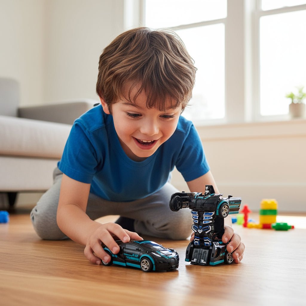 RoboNova 2-in-1 STEM Transformable Robot and Sports Car for Kids