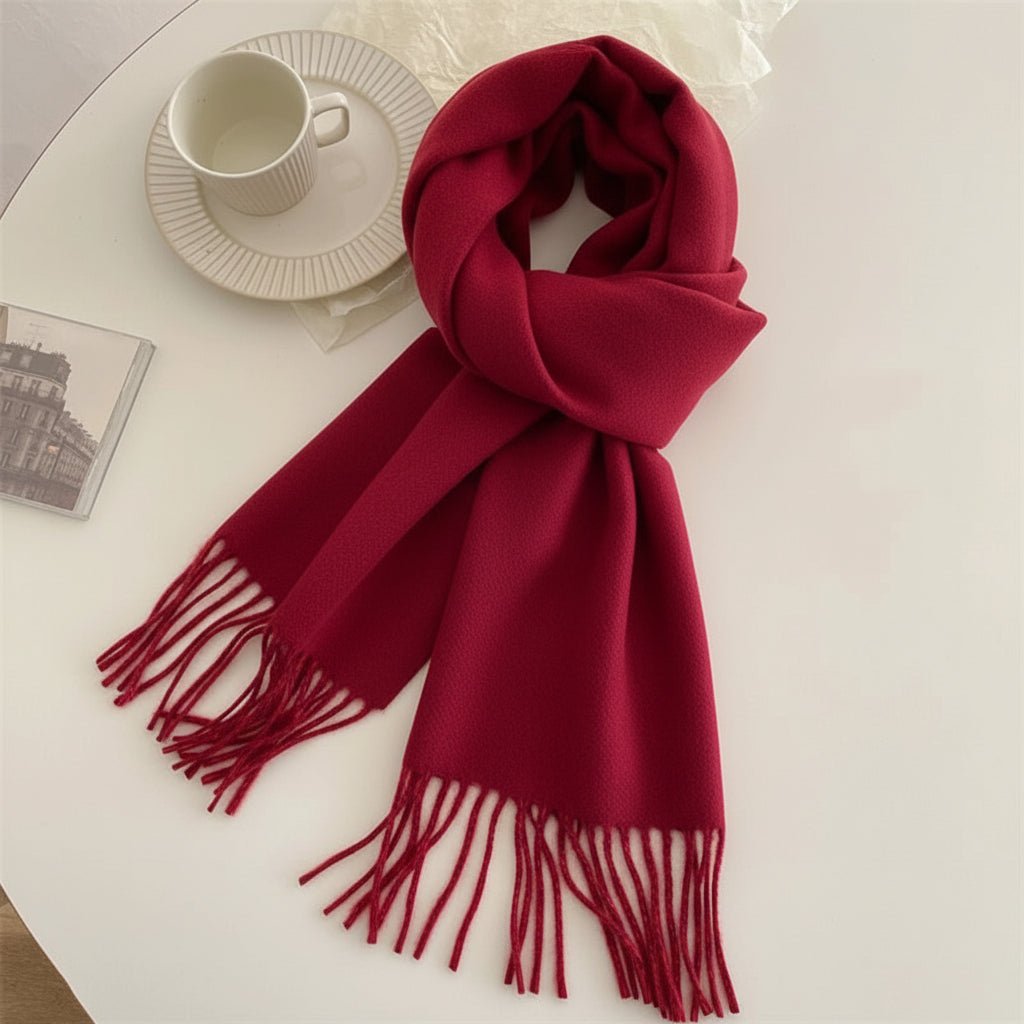 Aurora Two Tone Pashmina Scarf — Flowing Tassels, Soft Drape