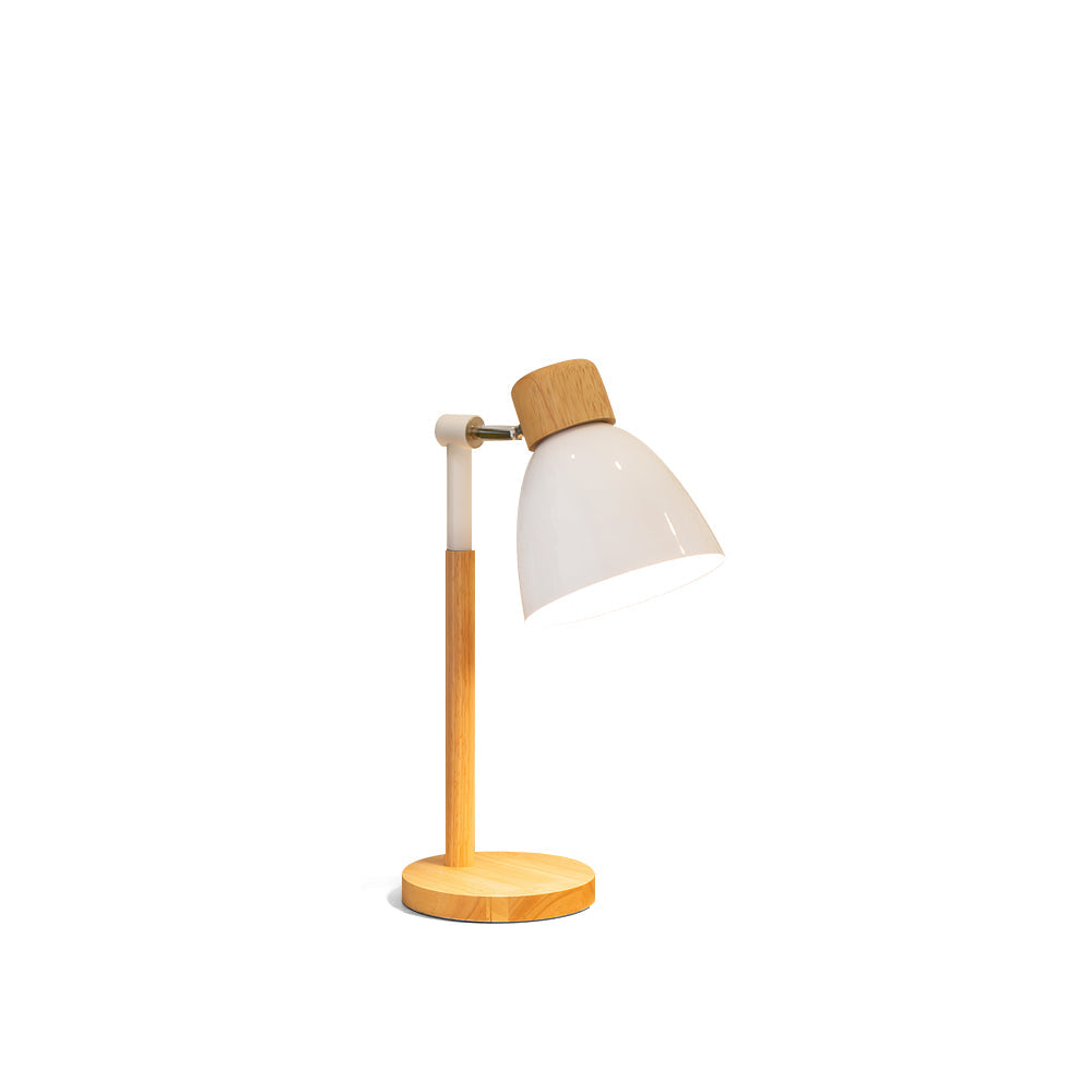 Kirrea Macaron Yellow Wooden Table Lamp — Nordic Base Design