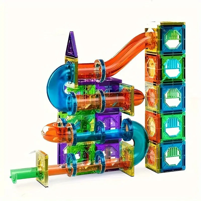 Blocs de construction magnétiques de 69 pièces - Jouet d'apprentissage créatif