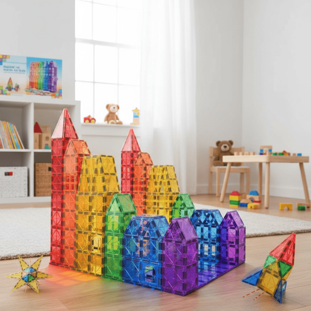 LumaTiles Magnetic Montessori Building Kit — 40-Piece Starter Set