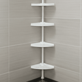 NovaShelf Adjustable Shower Tower — Waterproof Rustproof Compact Storage Shelf