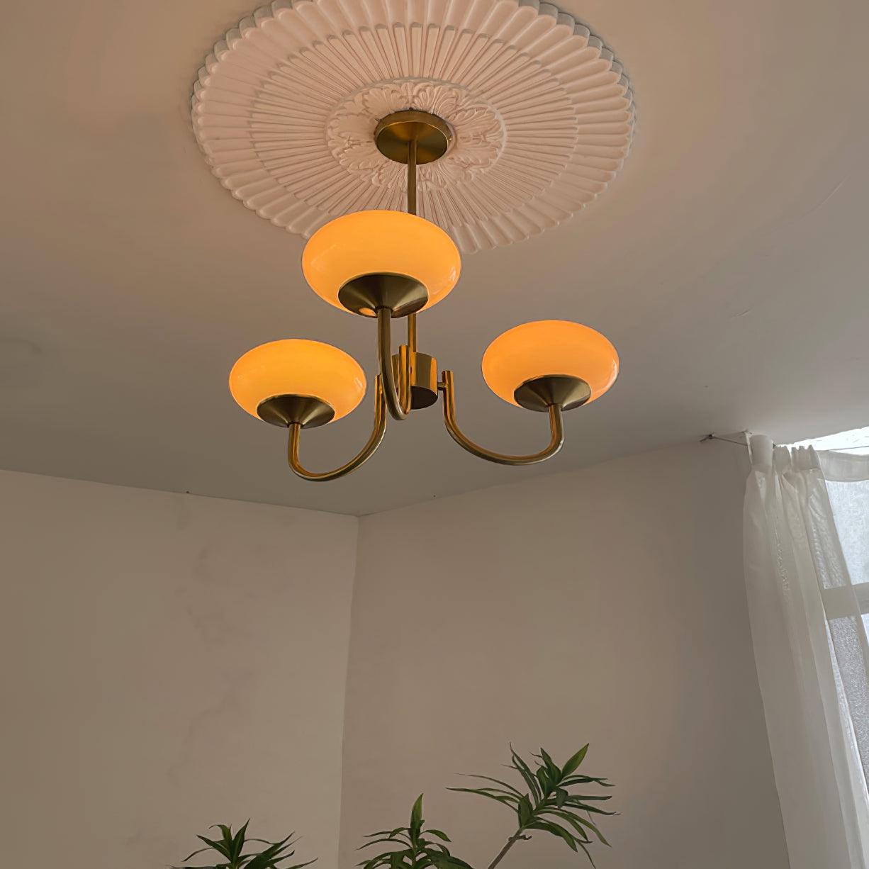Aurielle Marshmallow Modern Chandelier — Rounded Silhouette, Warm Ambient Glow