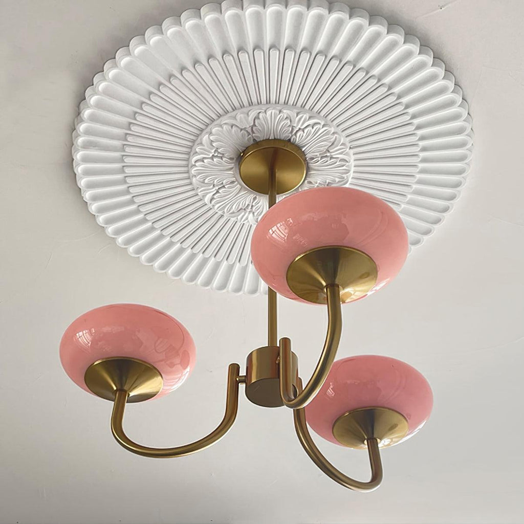 Aurielle Marshmallow Modern Chandelier — Rounded Silhouette, Warm Ambient Glow
