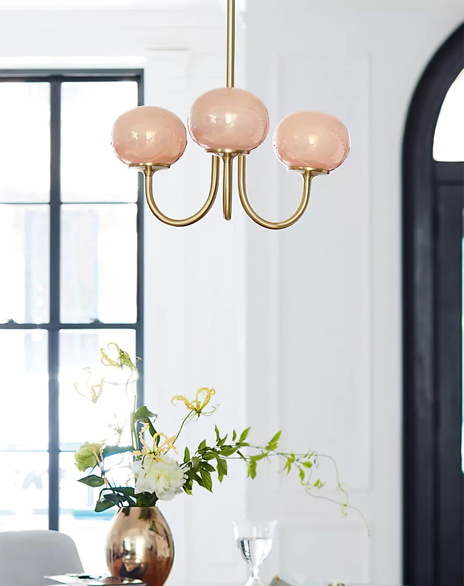 Aurielle Marshmallow Modern Chandelier — Rounded Silhouette, Warm Ambient Glow