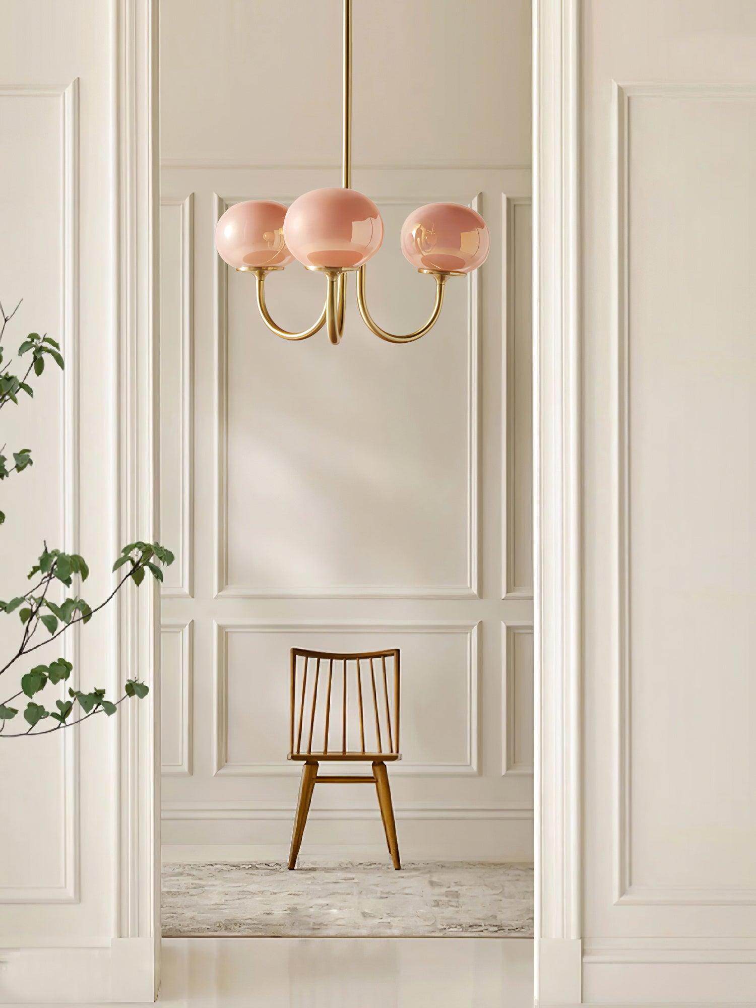 Aurielle Marshmallow Modern Chandelier — Rounded Silhouette, Warm Ambient Glow