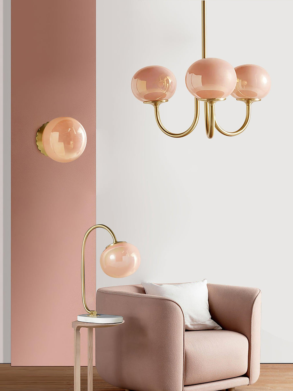 Aurielle Marshmallow Modern Chandelier — Rounded Silhouette, Warm Ambient Glow