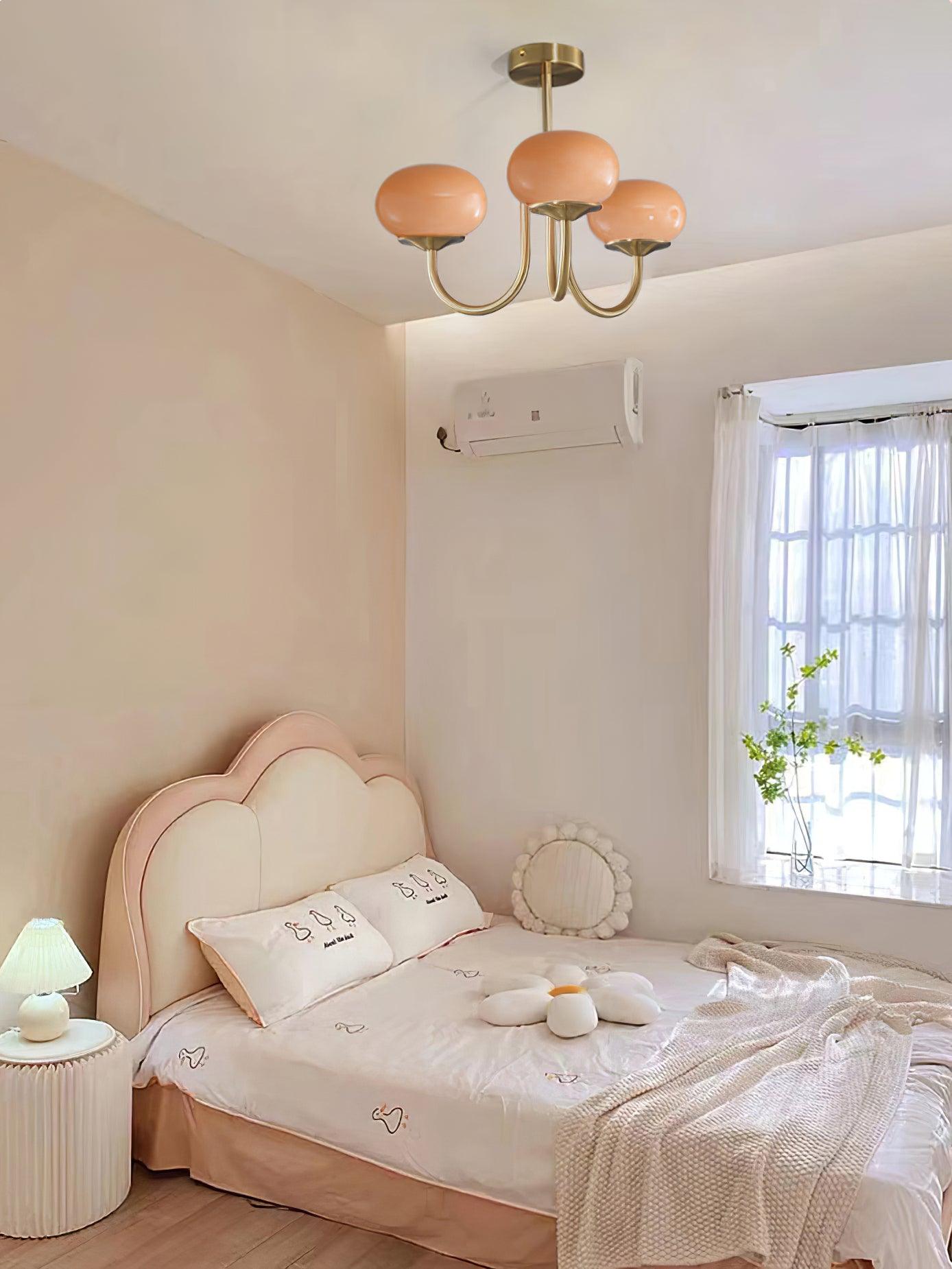 Aurielle Marshmallow Modern Chandelier — Rounded Silhouette, Warm Ambient Glow