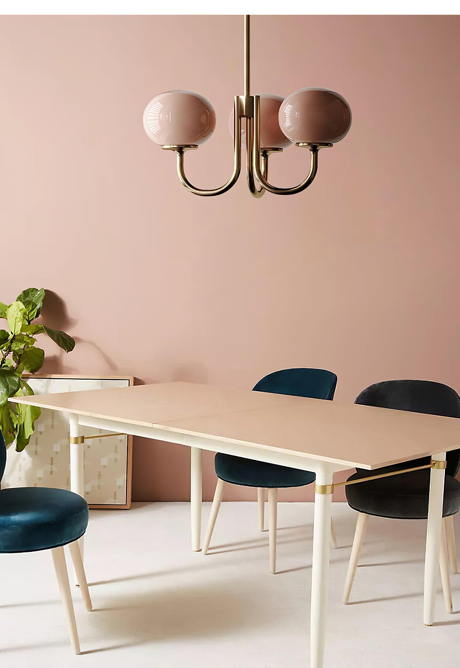 Aurielle Marshmallow Modern Chandelier — Rounded Silhouette, Warm Ambient Glow