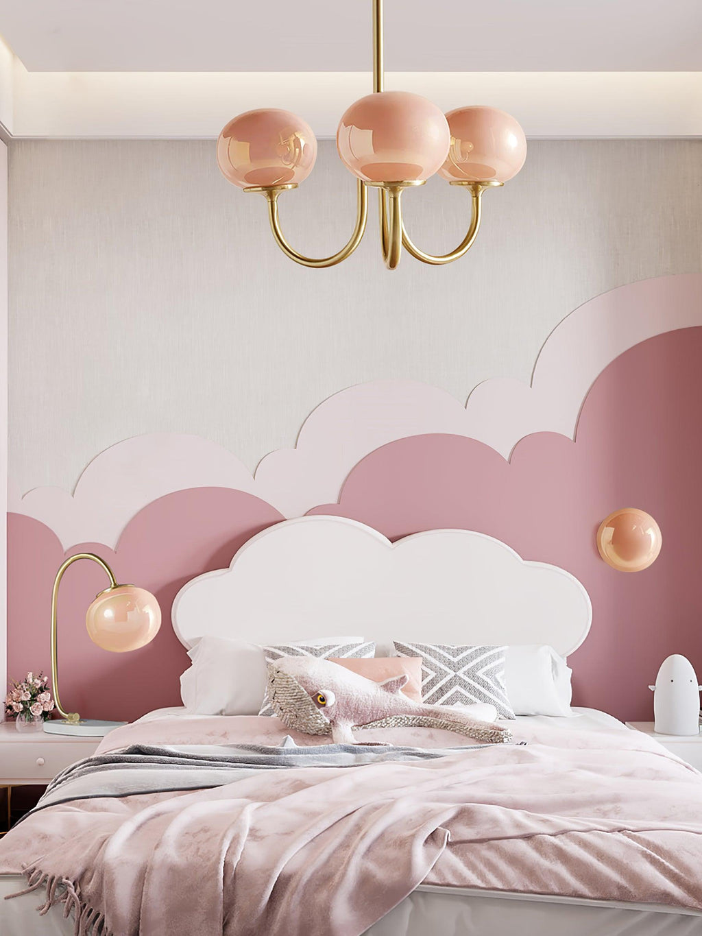 Aurielle Marshmallow Modern Chandelier — Rounded Silhouette, Warm Ambient Glow