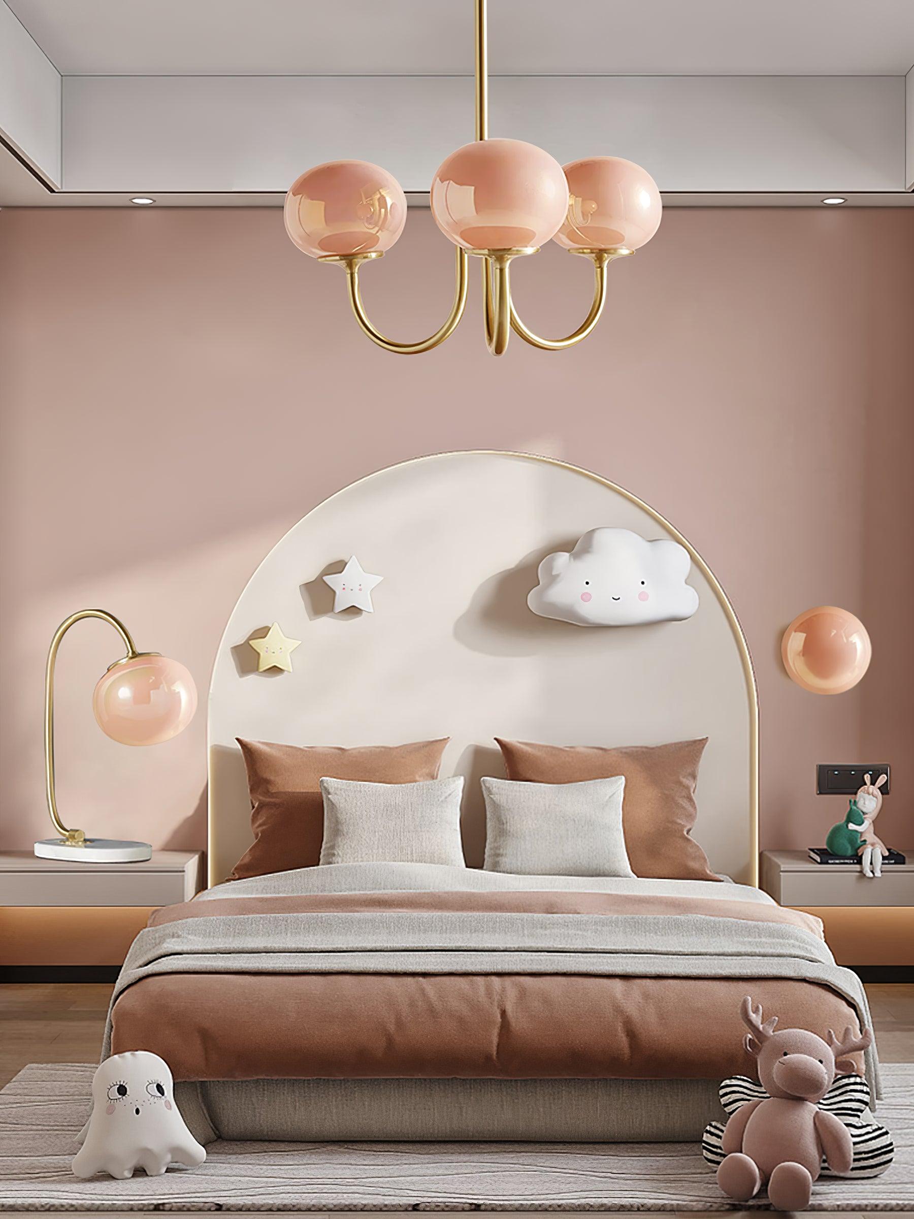Aurielle Marshmallow Modern Chandelier — Rounded Silhouette, Warm Ambient Glow