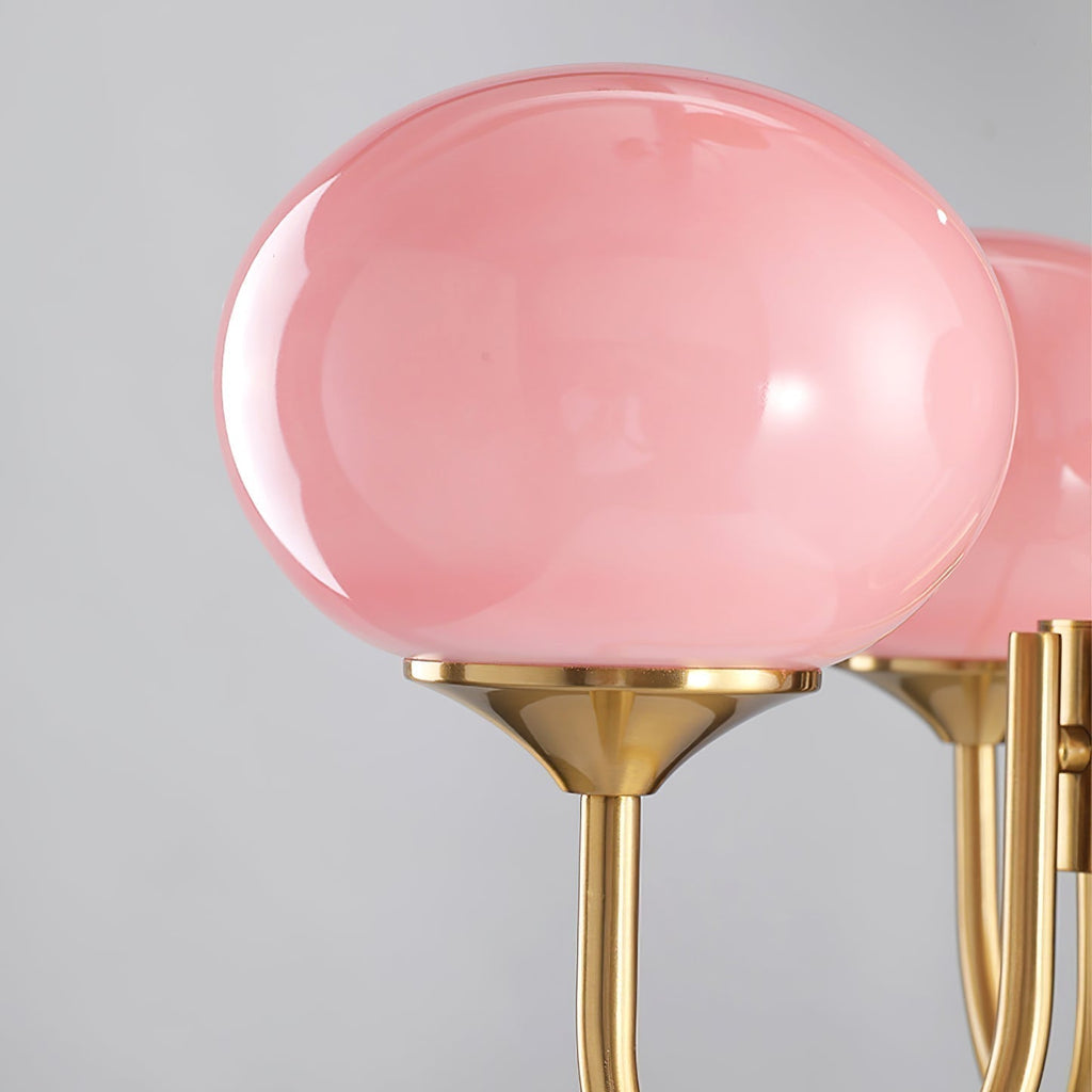 Aurielle Marshmallow Modern Chandelier — Rounded Silhouette, Warm Ambient Glow