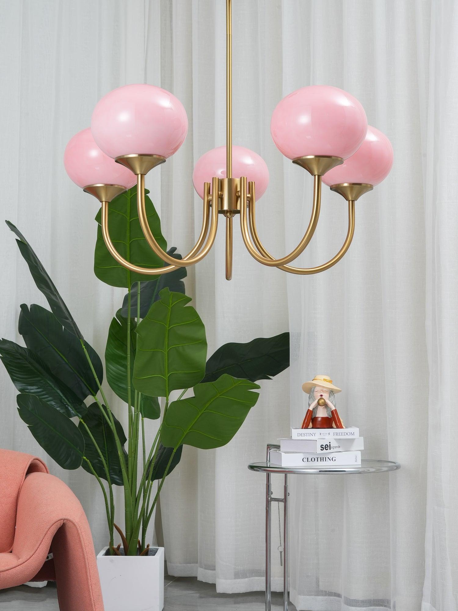 Aurielle Marshmallow Modern Chandelier — Rounded Silhouette, Warm Ambient Glow