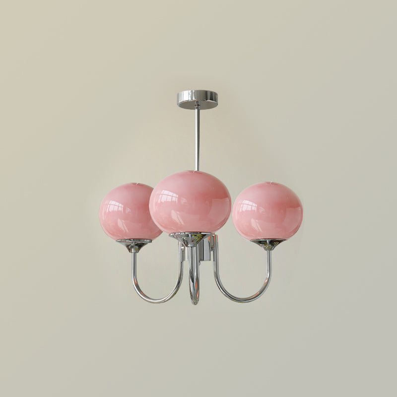 Aurielle Marshmallow Modern Chandelier — Rounded Silhouette, Warm Ambient Glow