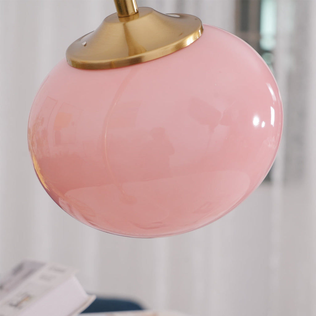 LumiPuff Marshmallow-Inspired Table Lamp — Soft Pink Glass Shades