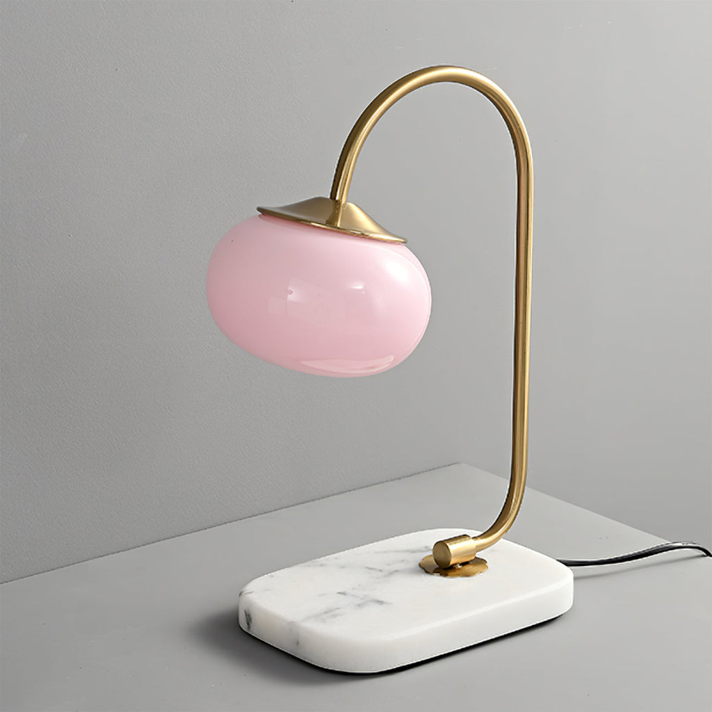 LumiPuff Marshmallow-Inspired Table Lamp — Soft Pink Glass Shades