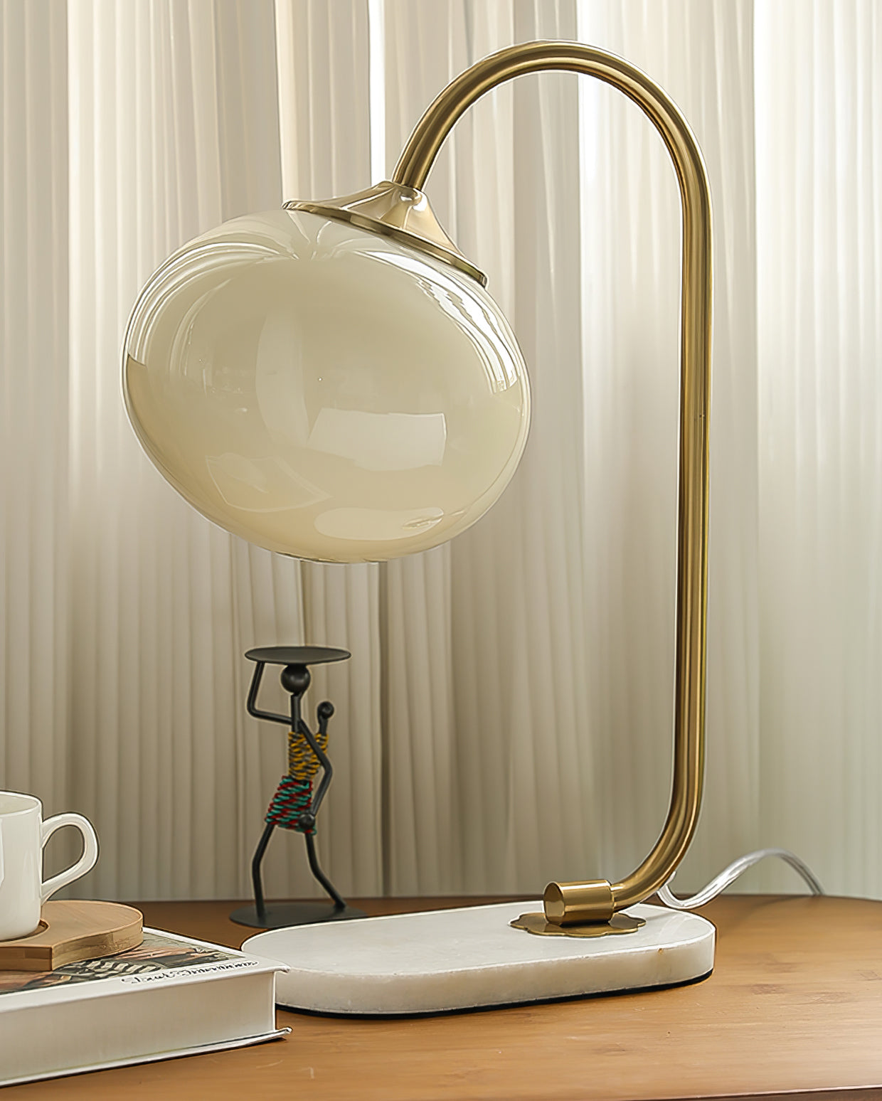 LumiPuff Marshmallow-Inspired Table Lamp — Soft Pink Glass Shades