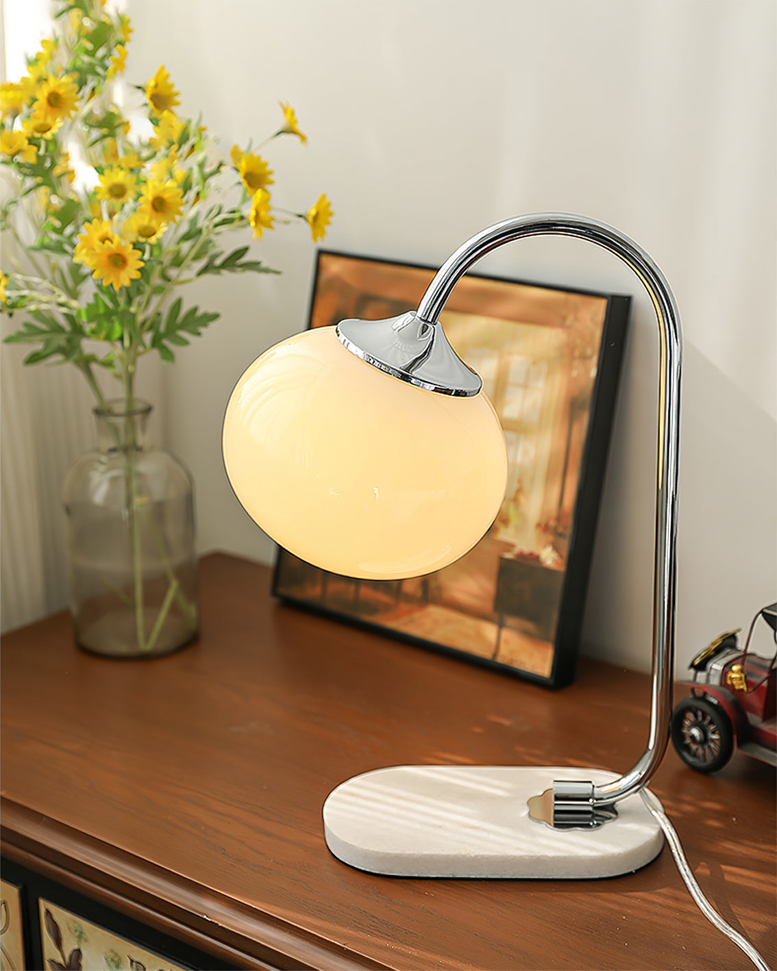 LumiPuff Marshmallow-Inspired Table Lamp — Soft Pink Glass Shades