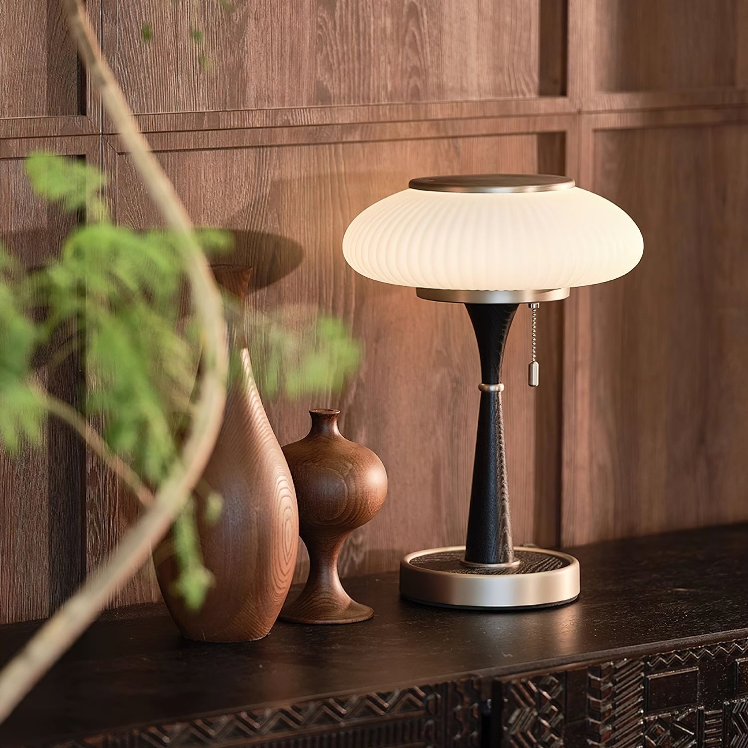 Verdora Matsutake Inspired Mushroom Table Lamp — Minimalist Organic Design