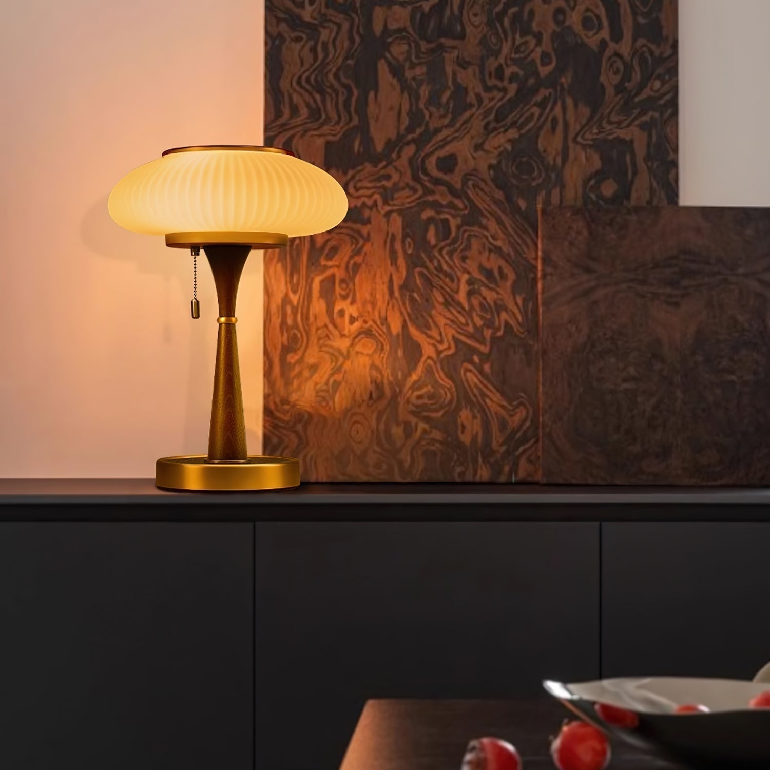 Verdora Matsutake Inspired Mushroom Table Lamp — Minimalist Organic Design