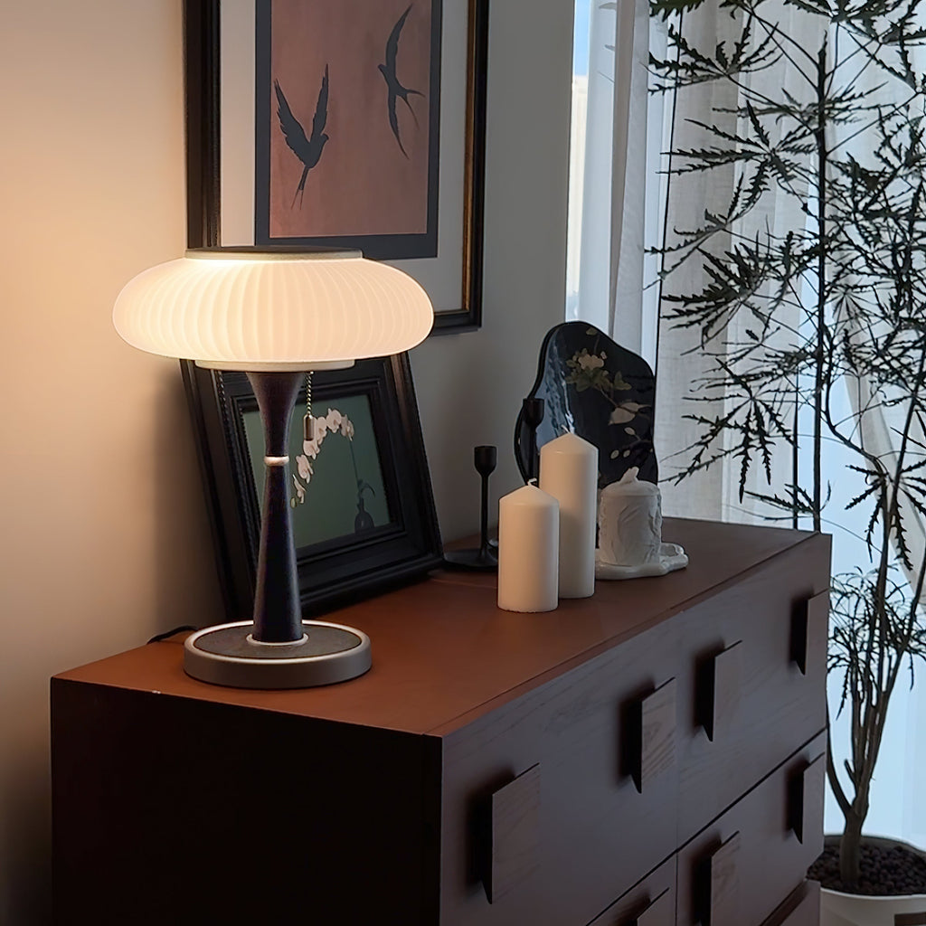 Verdora Matsutake Inspired Mushroom Table Lamp — Minimalist Organic Design