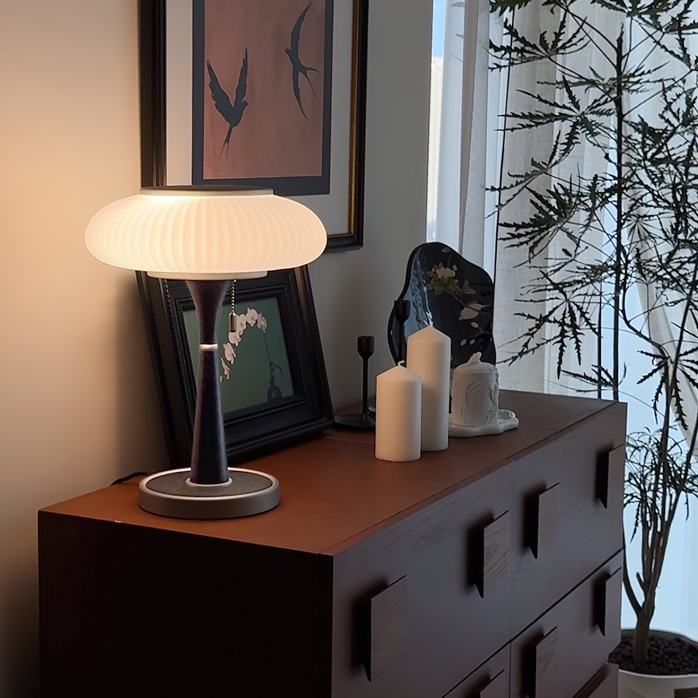 Verdora Matsutake Inspired Mushroom Table Lamp — Minimalist Organic Design