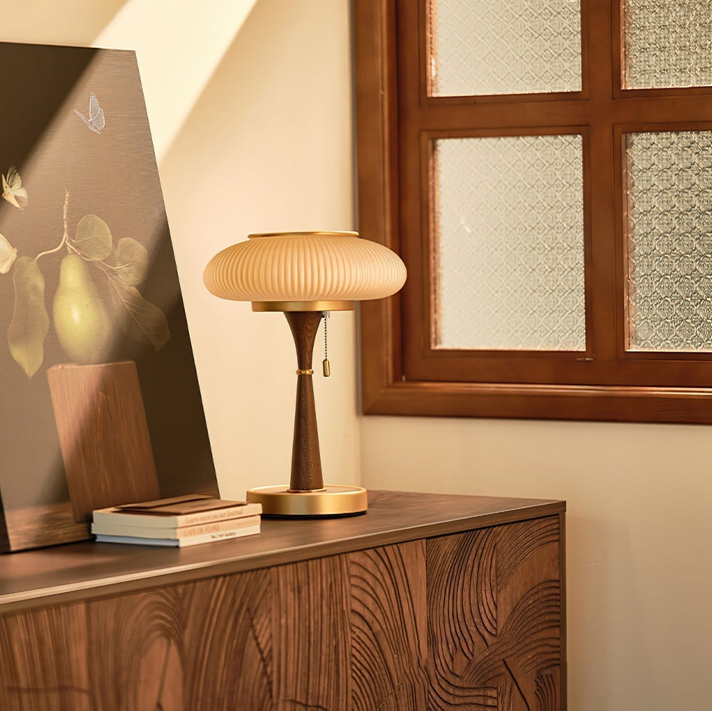 Verdora Matsutake Inspired Mushroom Table Lamp — Minimalist Organic Design