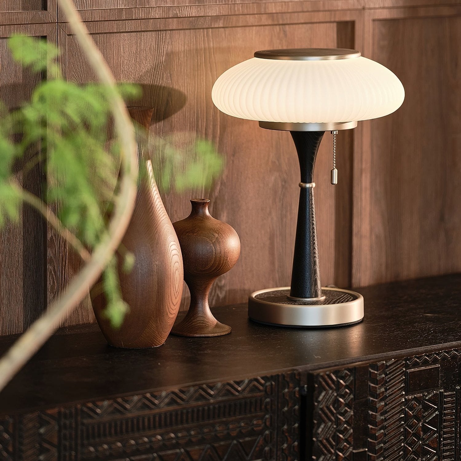 Verdora Matsutake Inspired Mushroom Table Lamp — Minimalist Organic Design