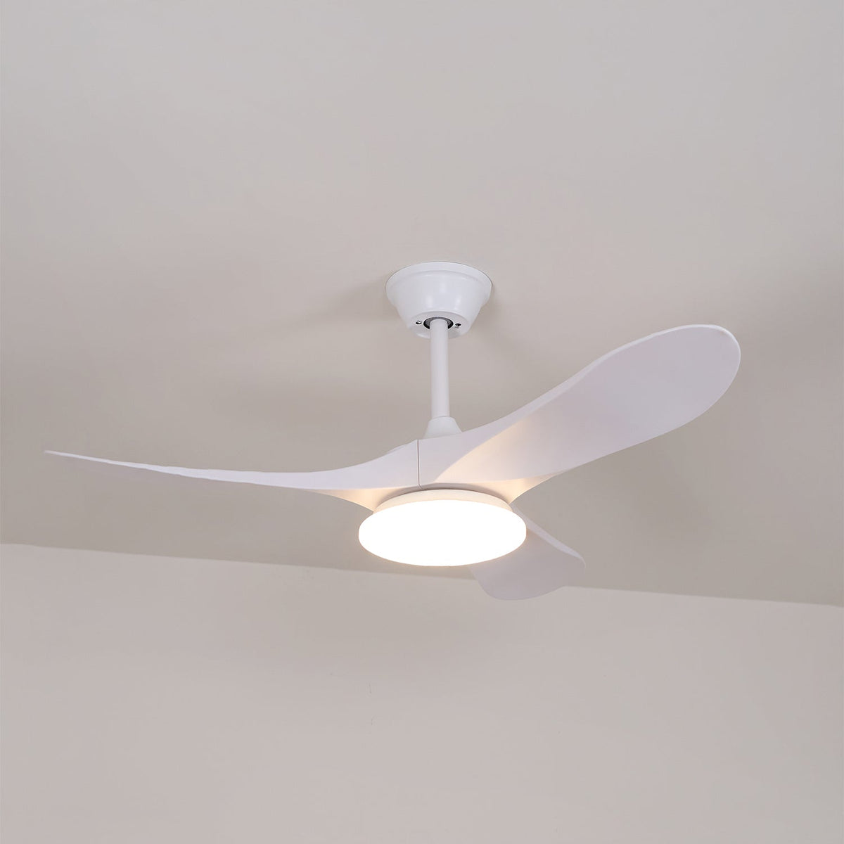 Plafondventilator met 35W-ledverlichting, houtnerf, 6 snelheden