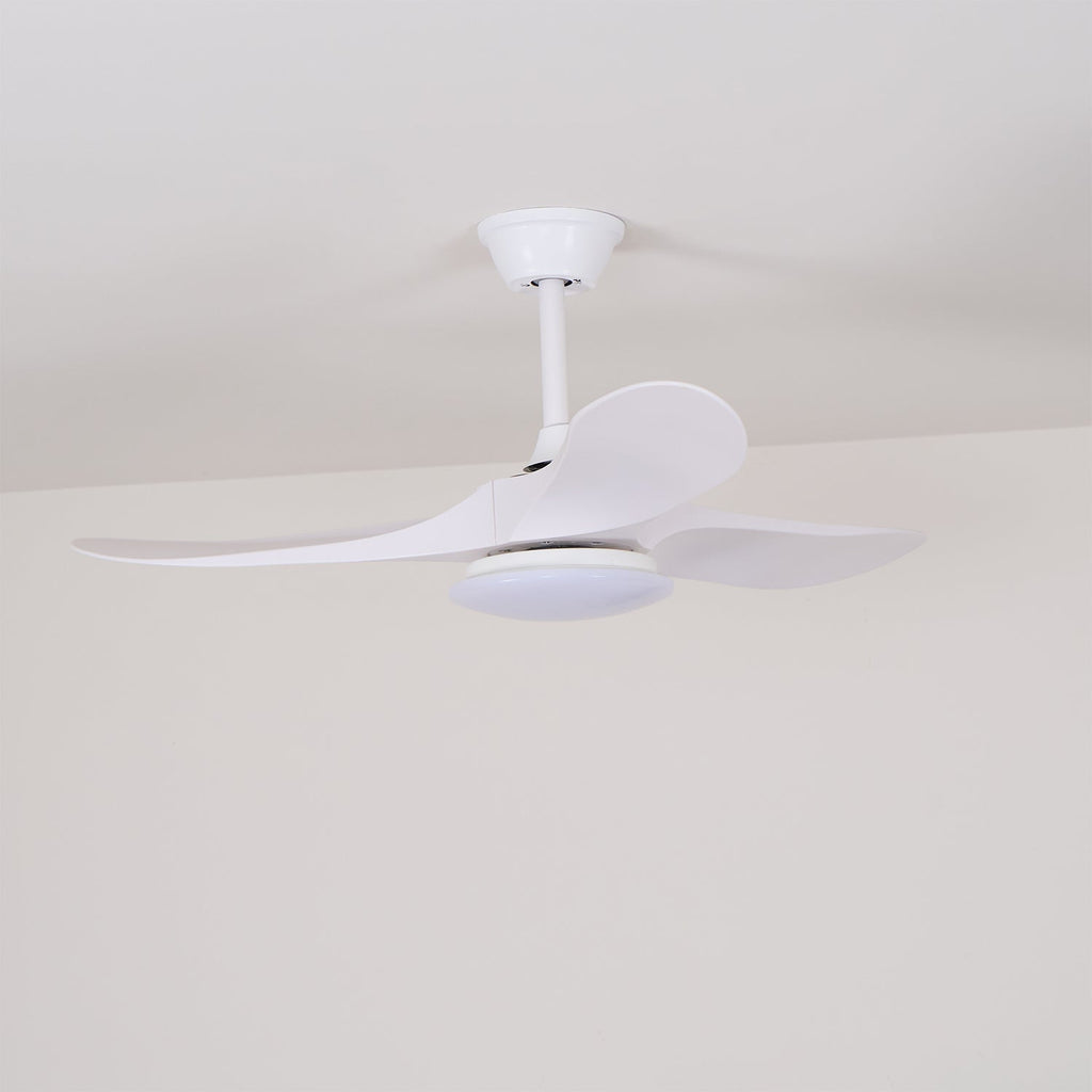 Plafondventilator met 35W-ledverlichting, houtnerf, 6 snelheden