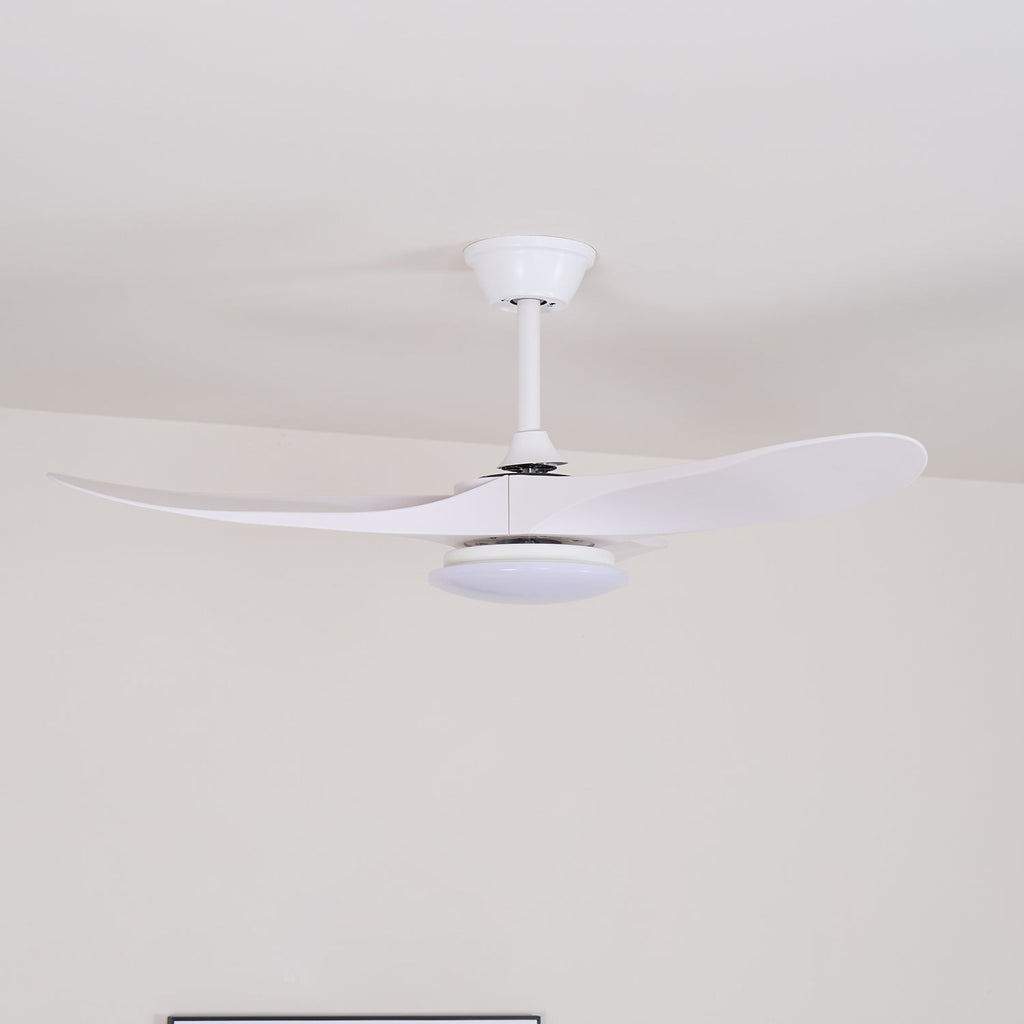 Plafondventilator met 35W-ledverlichting, houtnerf, 6 snelheden