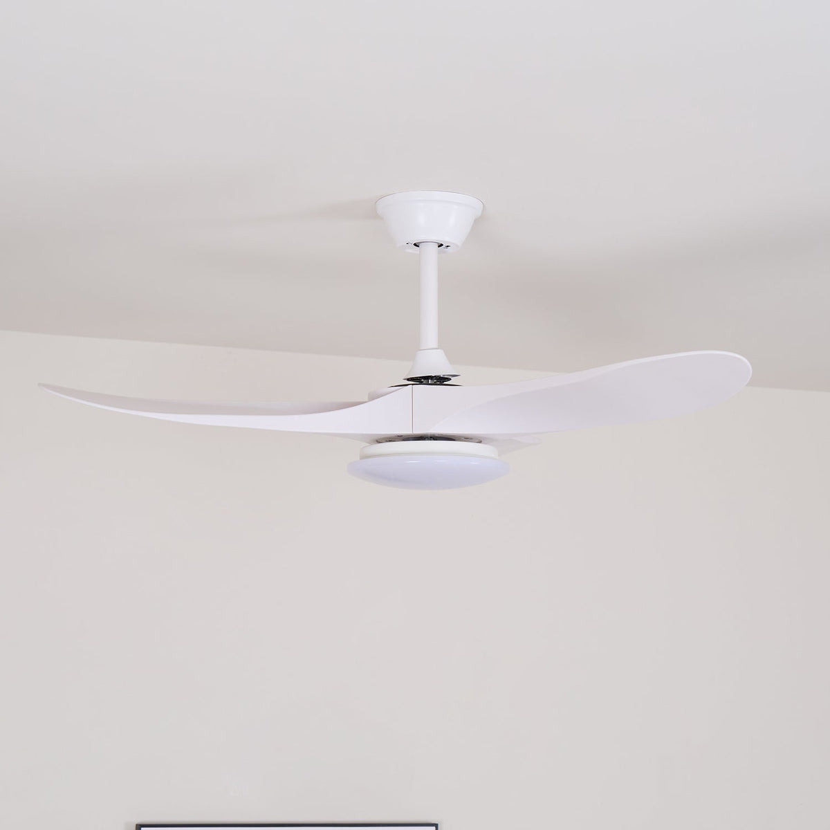 Plafondventilator met 35W-ledverlichting, houtnerf, 6 snelheden
