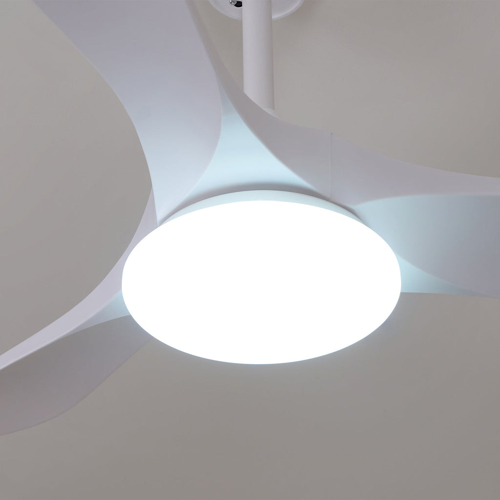 Plafondventilator met 35W-ledverlichting, houtnerf, 6 snelheden